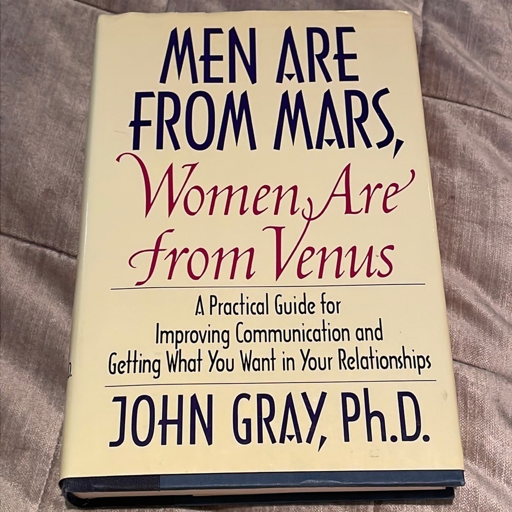 Men Are from Mars Women Are from Venus Hard Cover Book by John Gray PH.D.